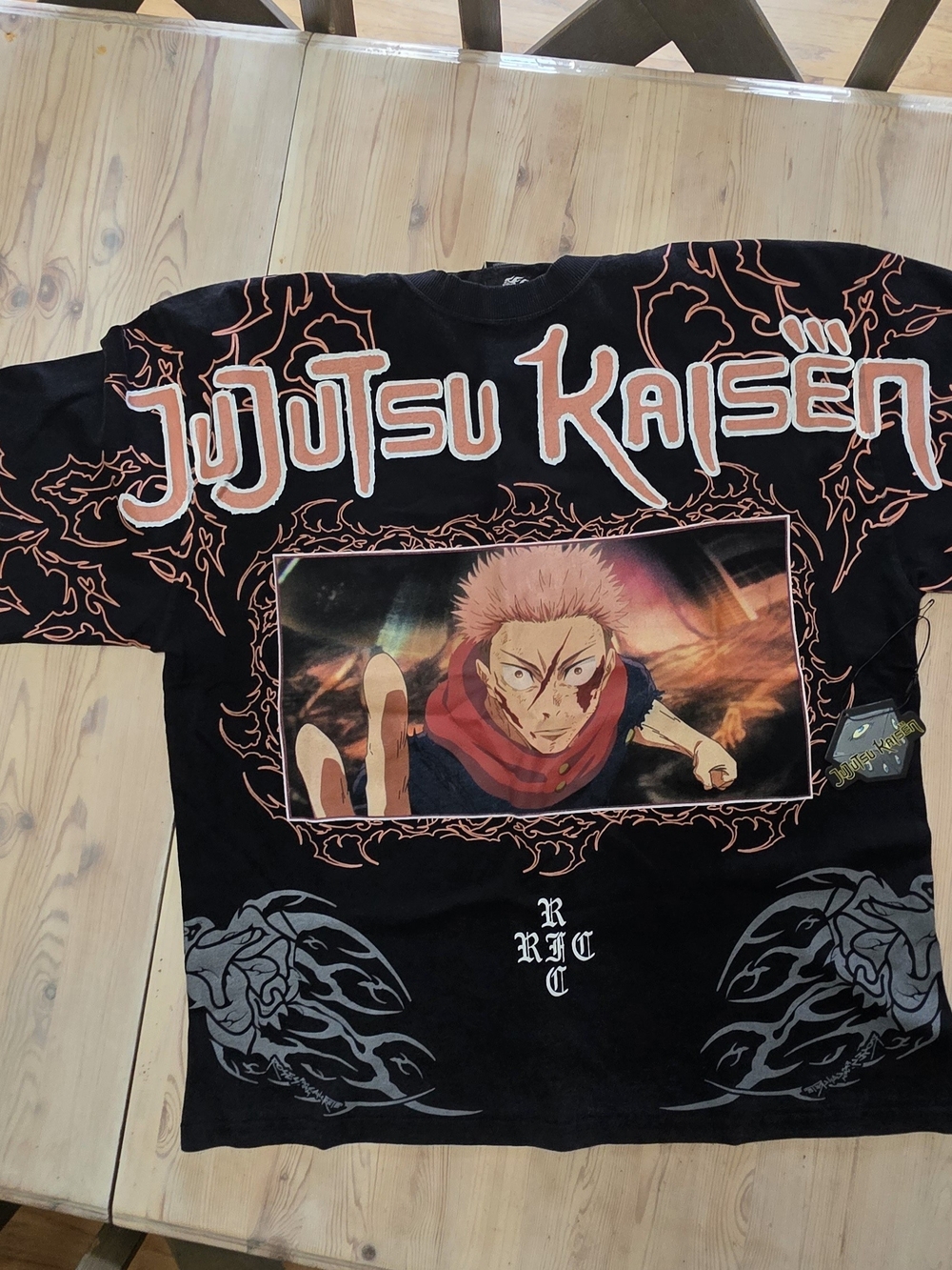 Civil Regime x Jujutsu Kaisen JJK Wrath Of Itadori 199X Oversized Tee • XL NWT